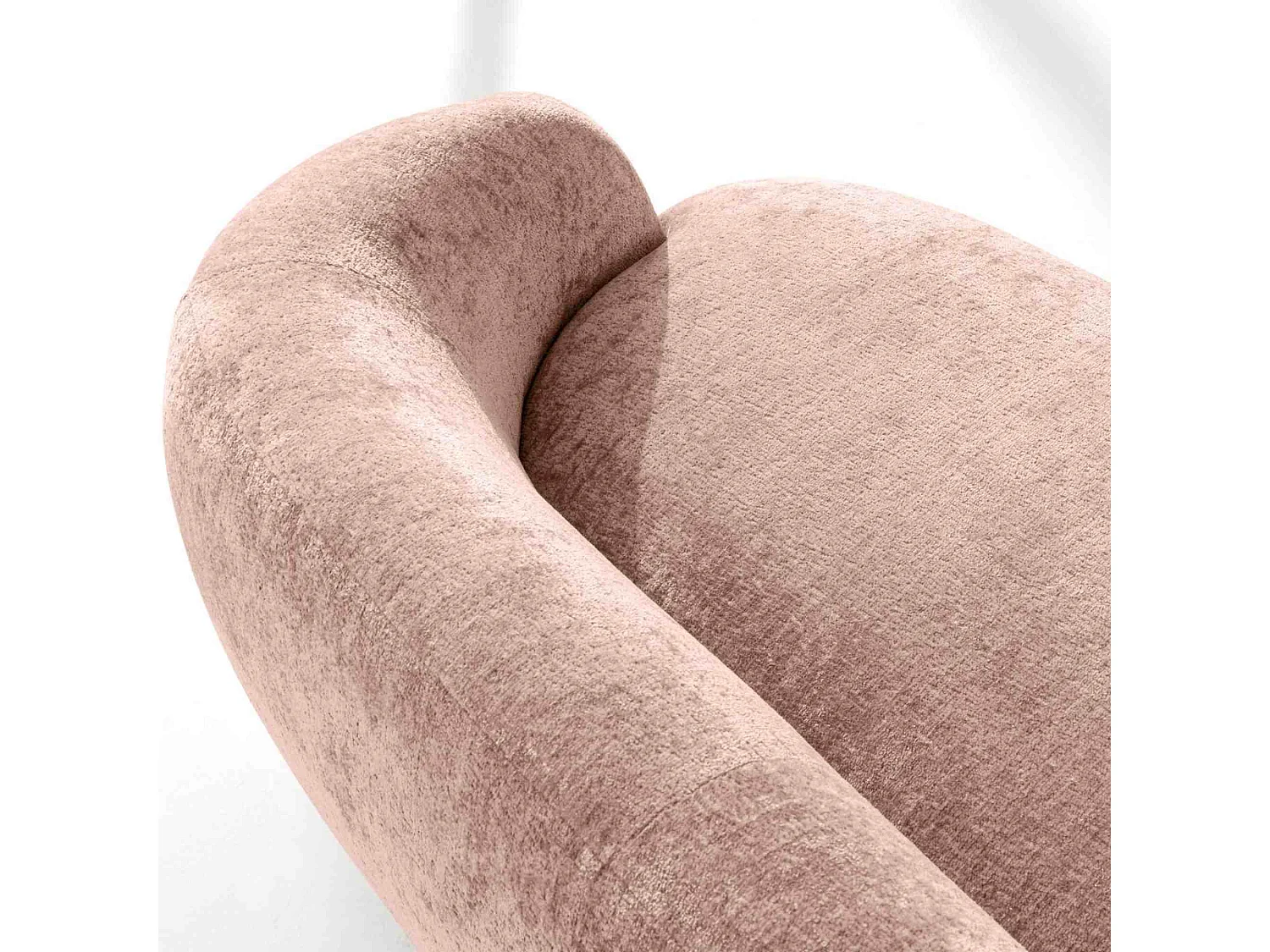 Canapé droit - 3 places NELUM - Rose