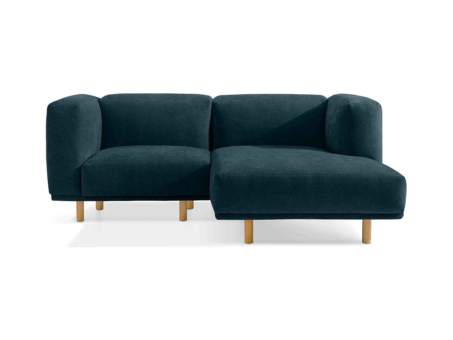 Sofa FOSERO - Ecksofa rechts - 3-Sitzer - Blaugrün