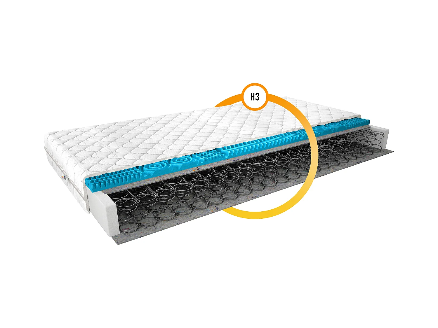 Matelas ferme 13cm à ressorts Bonnell Sofina - Soutien ferme et confort-180x200
