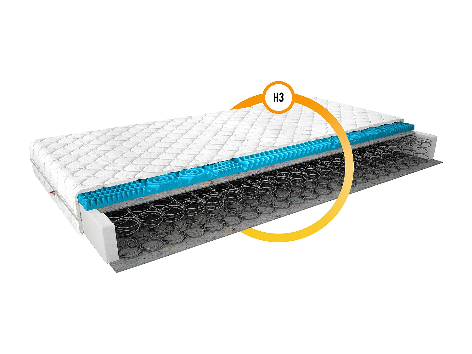 Matelas ferme 13cm à ressorts Bonnell Sofina - Soutien ferme et confort-140x200