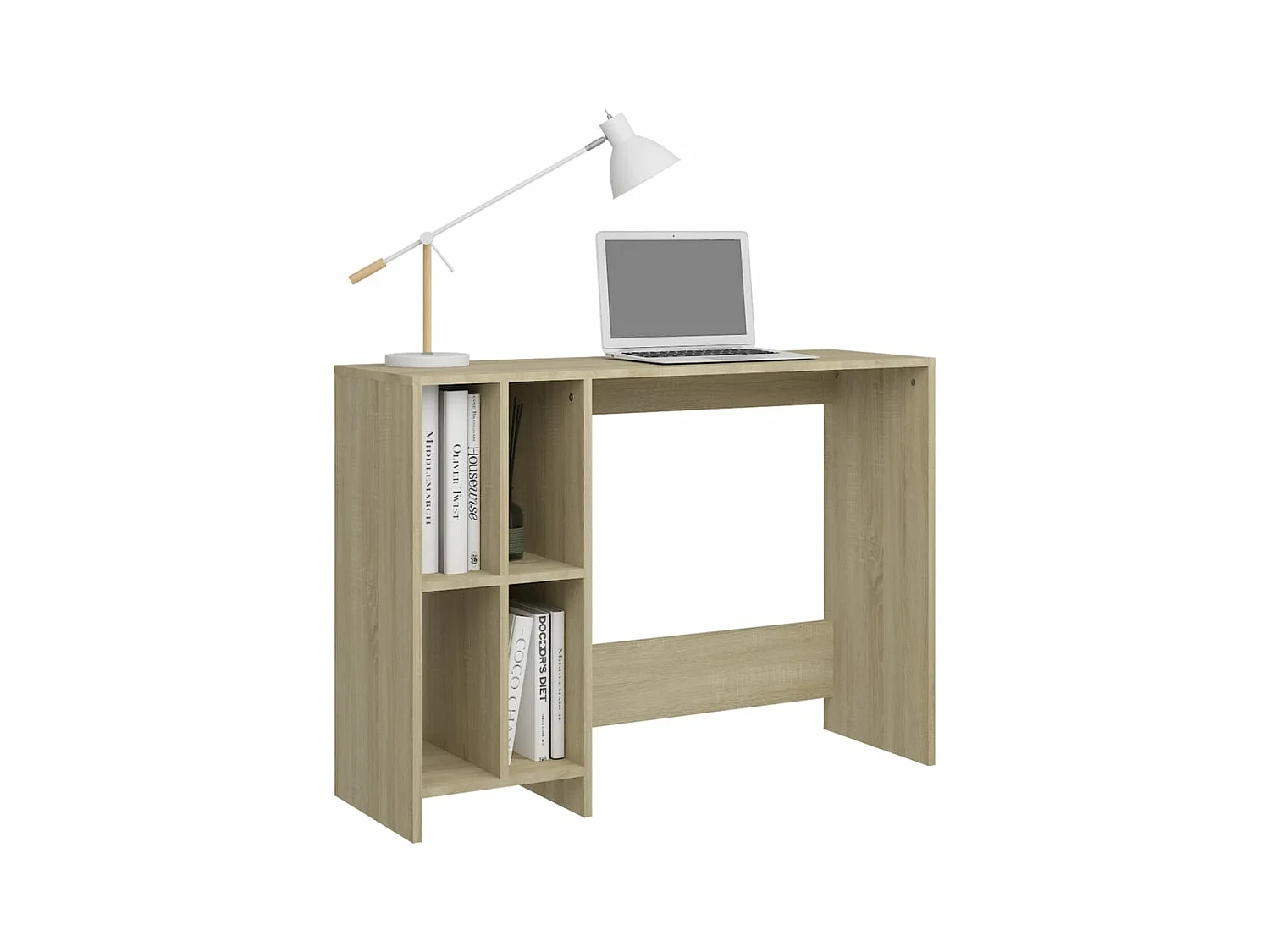 Bureau d'ordinateur portable Chêne 102,5x35x75