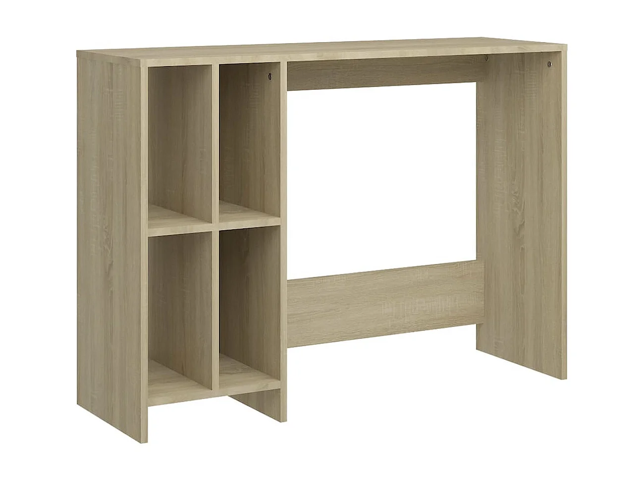 Bureau d'ordinateur portable Chêne 102,5x35x75