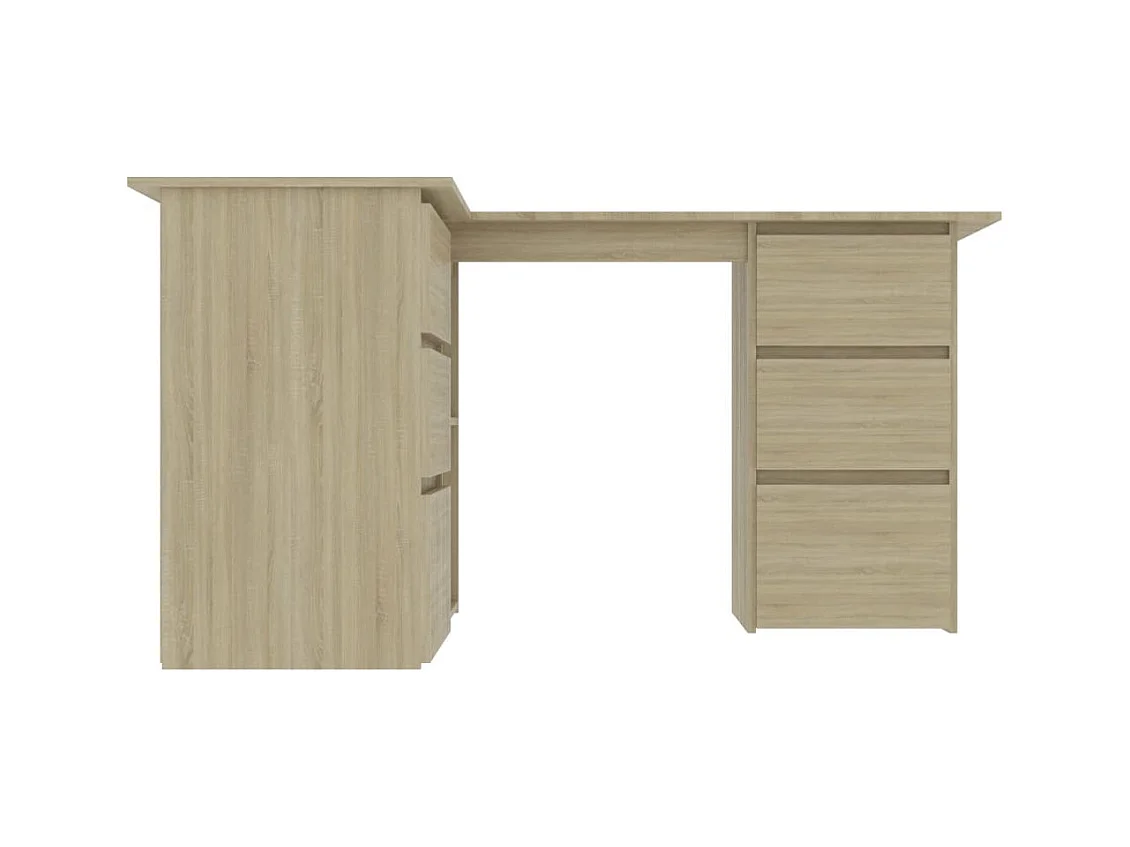 Bureau d'angle Chêne sonoma 145x100x76
