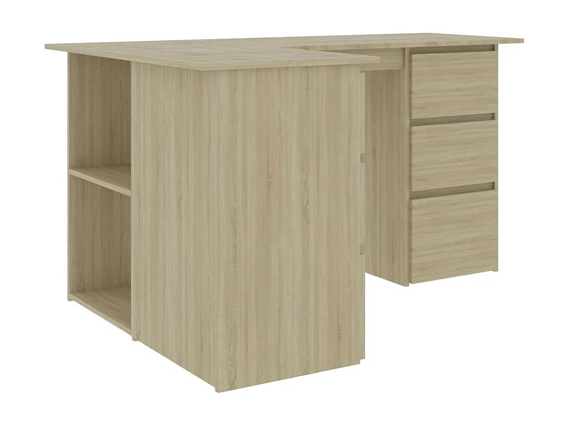 Bureau d'angle Chêne sonoma 145x100x76