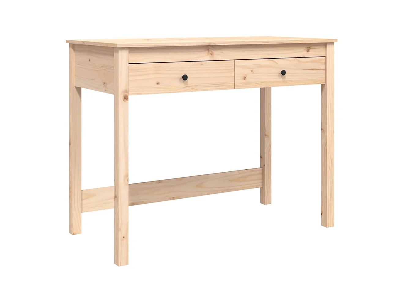Bureau avec tiroirs 100x50x78 Bois massif de pin