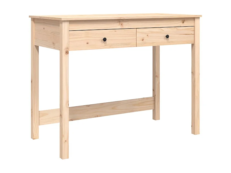 Bureau avec tiroirs 100x50x78 Bois massif de pin