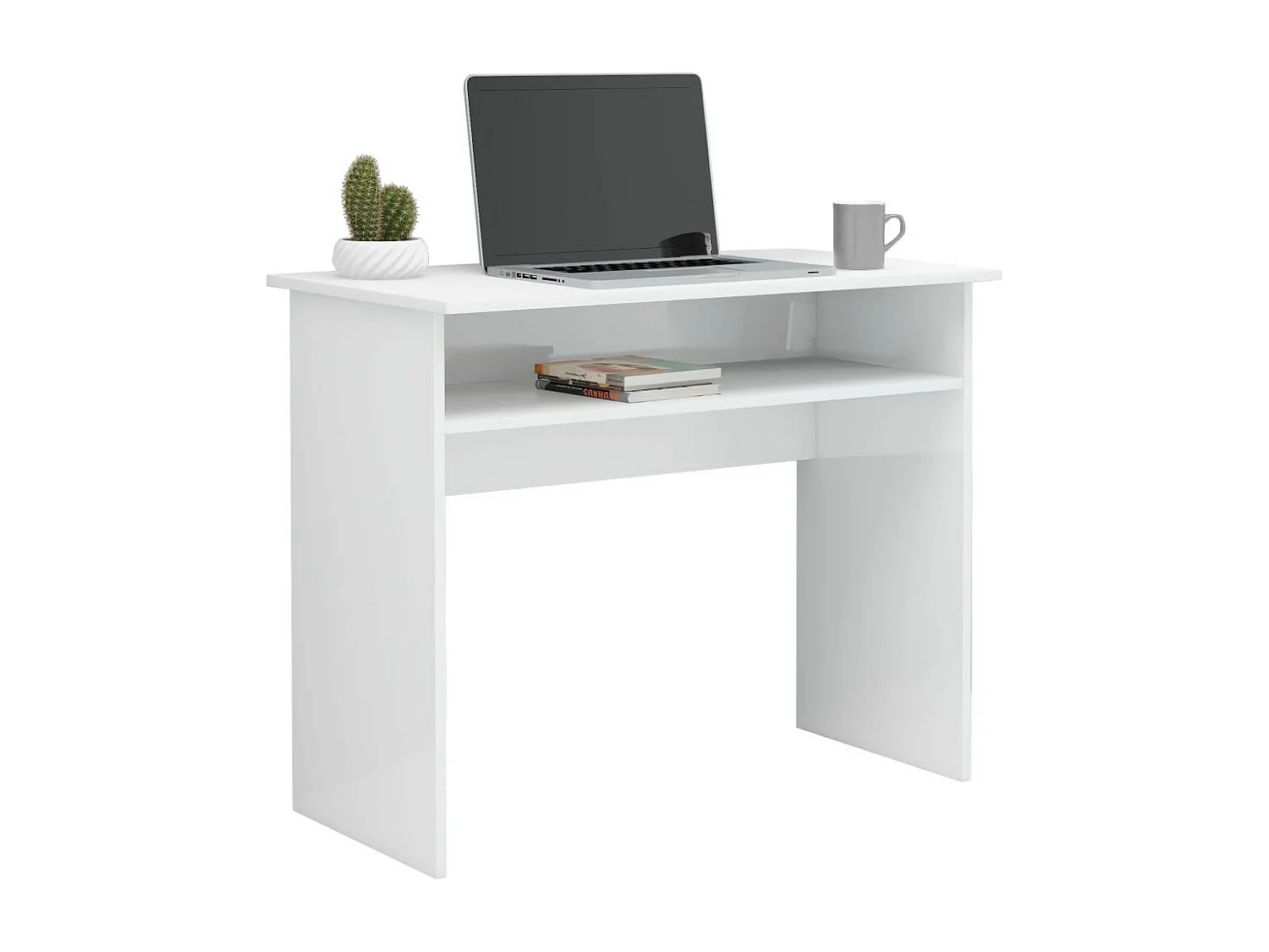 Bureau Blanc brillant 90x50x74
