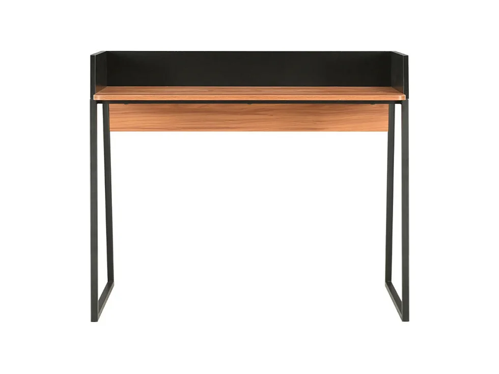 Bureau bois marron et métal noir Papyrus