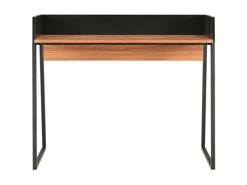 Bureau bois marron et métal noir Papyrus