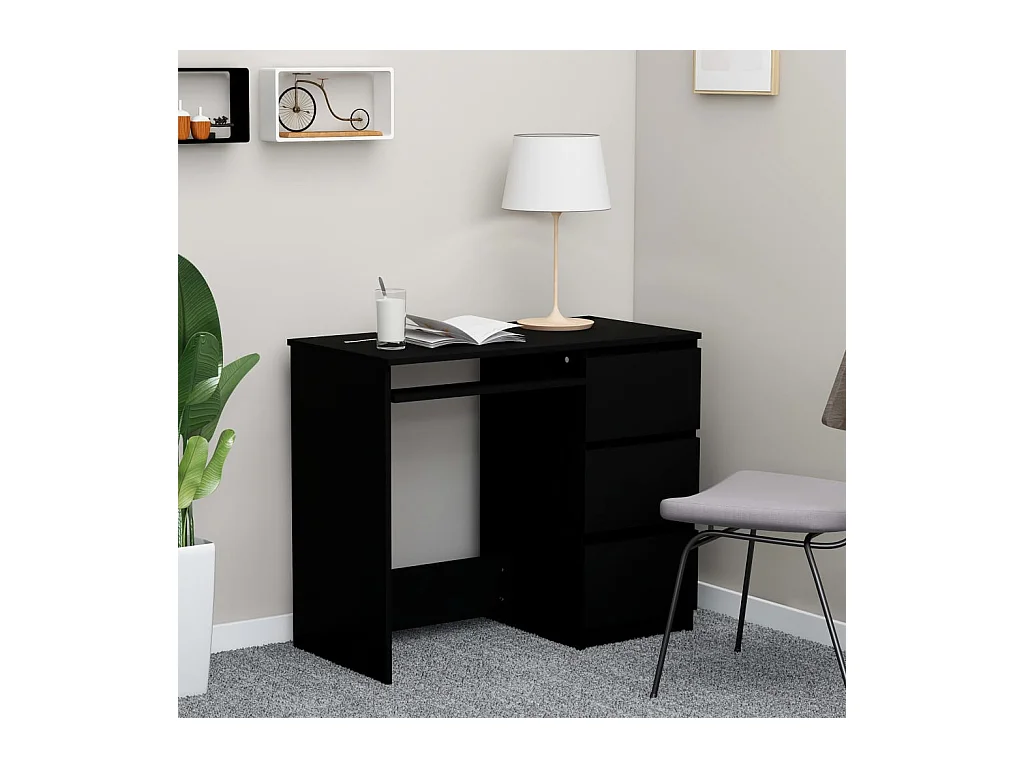 Bureau Noir 90x45x76