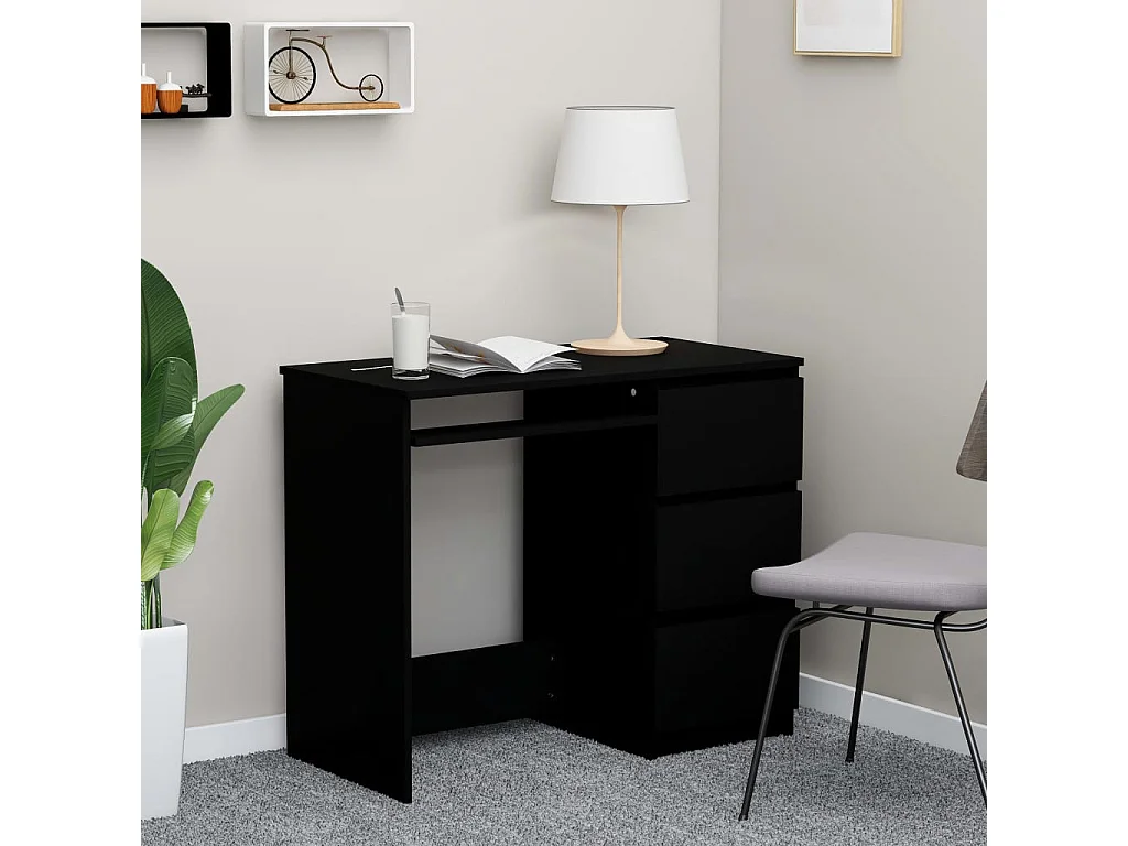 Bureau Noir 90x45x76