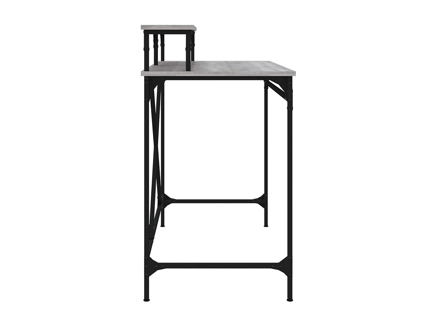 Bureau sonoma gris 100x50x90 bois d'ingénierie et fer