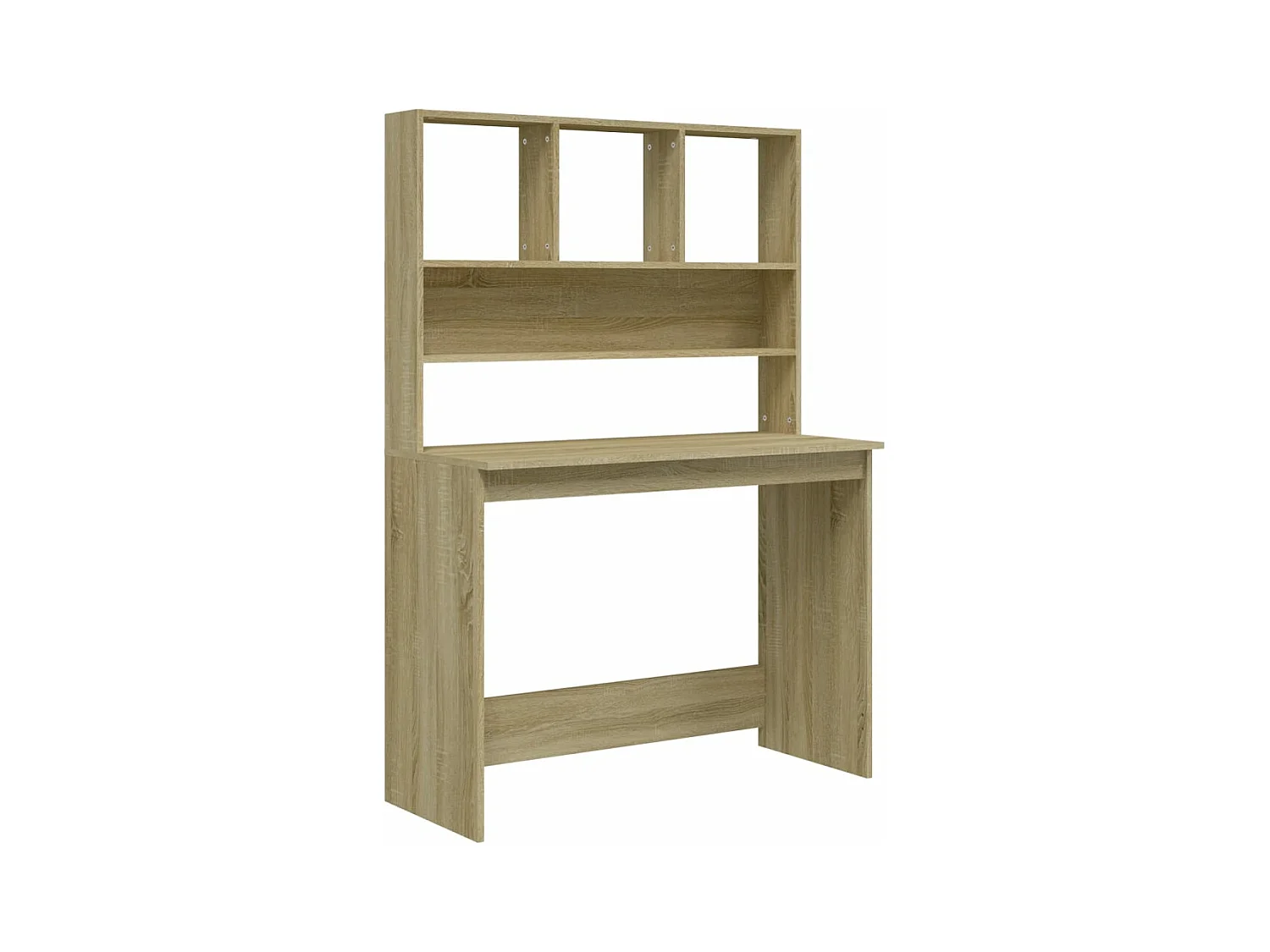 Bureau avec étagères Chêne sonoma 102x45x148