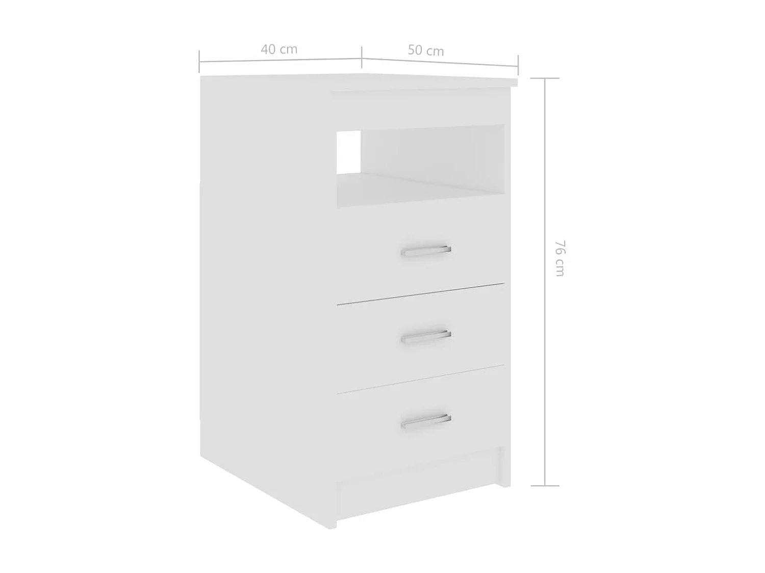 Bureau Blanc 140x50x76