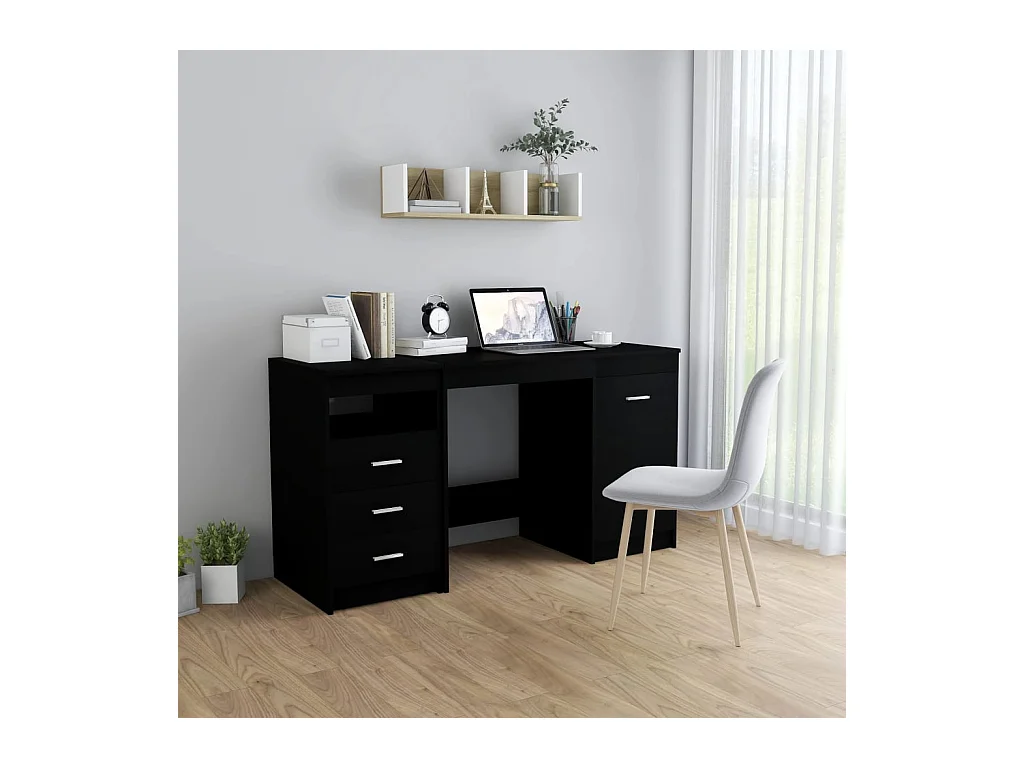 Bureau Noir 140x50x76