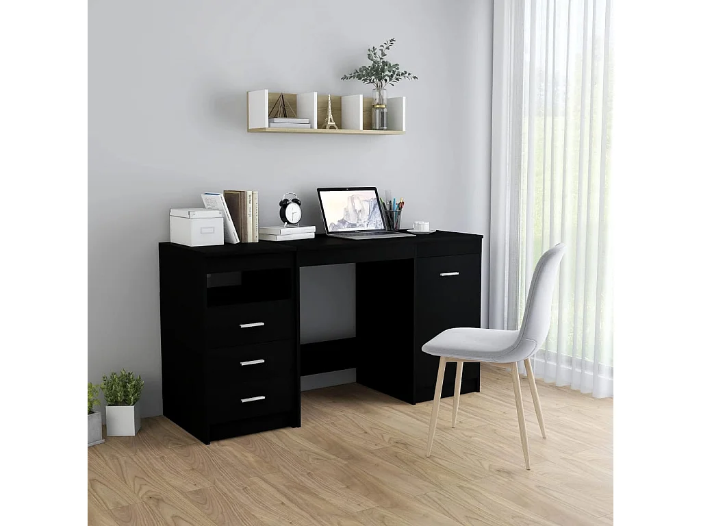 Bureau Noir 140x50x76