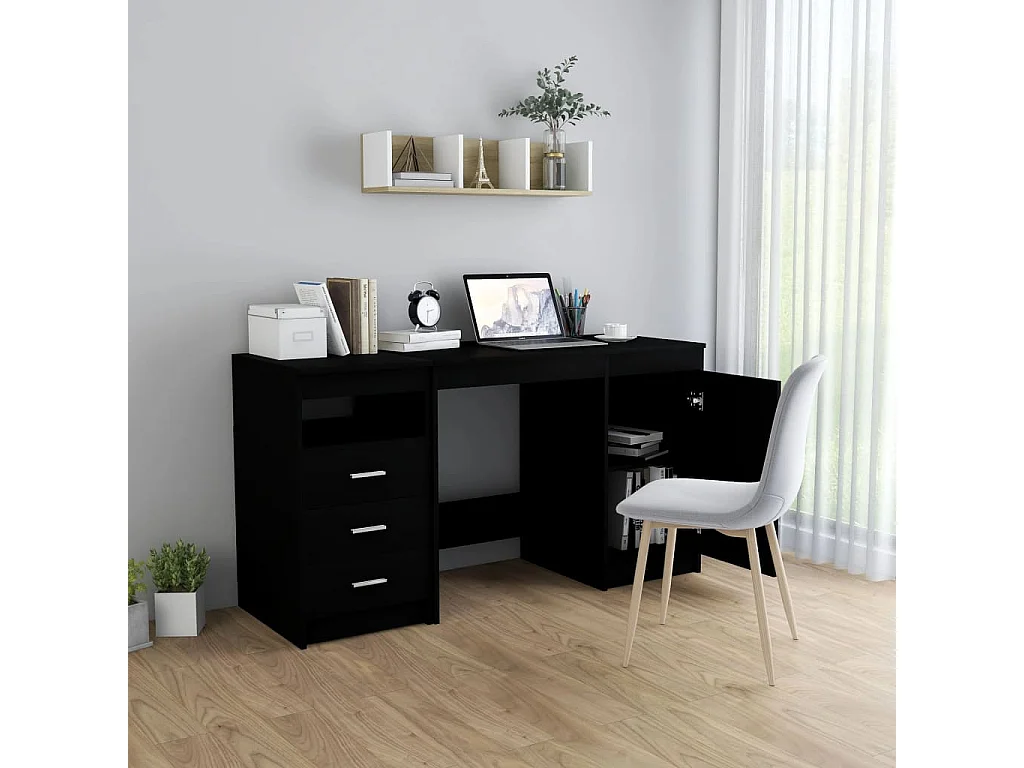 Bureau Noir 140x50x76