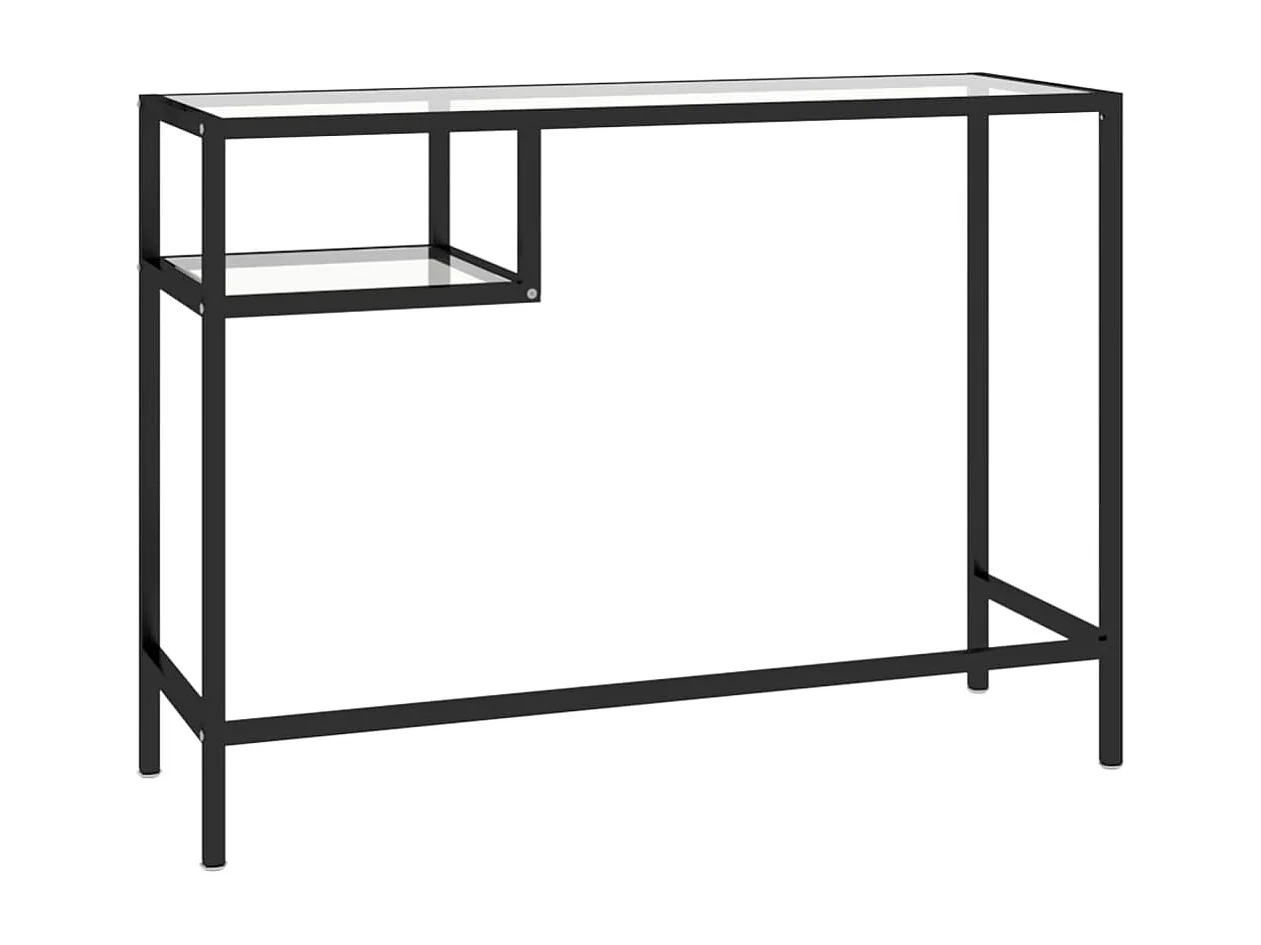 Bureau d'ordinateur Transparent 100x36x74 Verre