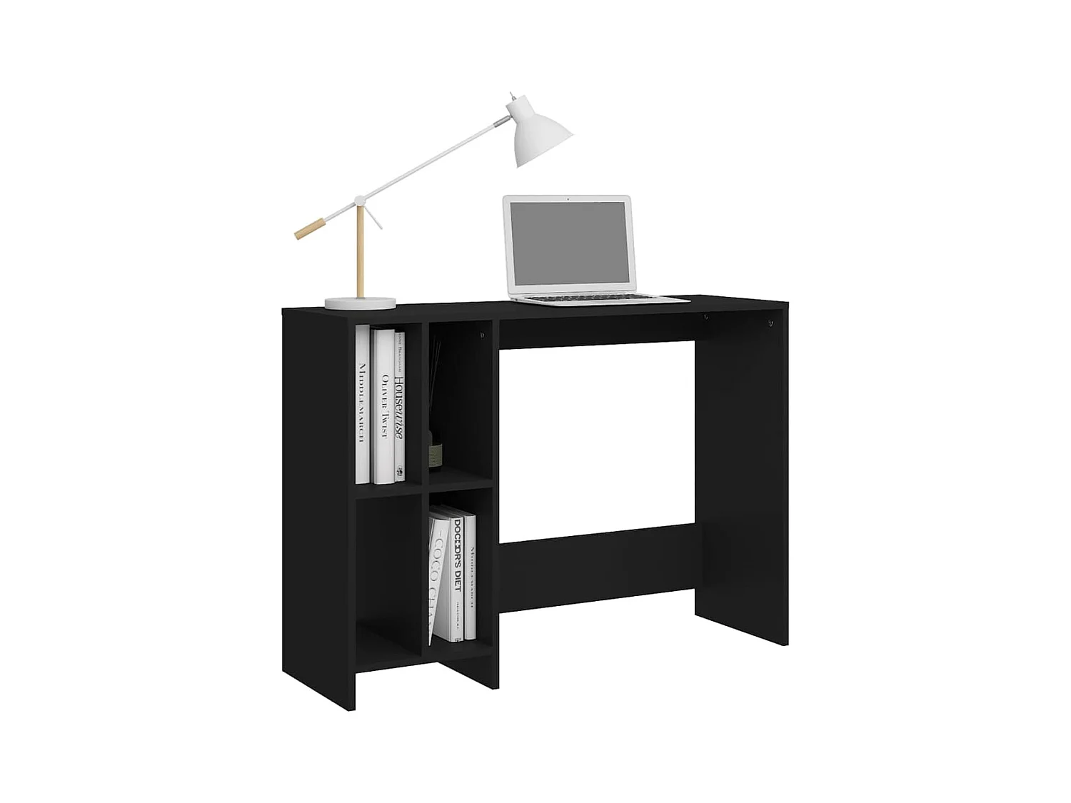 Bureau d'ordinateur portable Noir 102,5x35x75