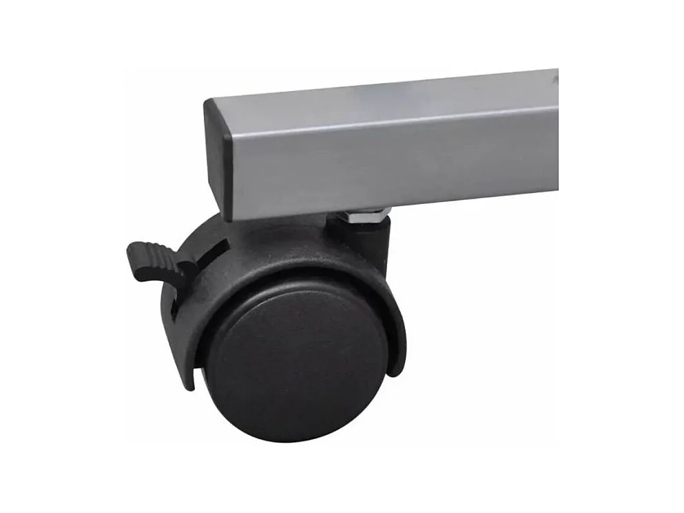 Bureau informatique bois noir métal Sirya