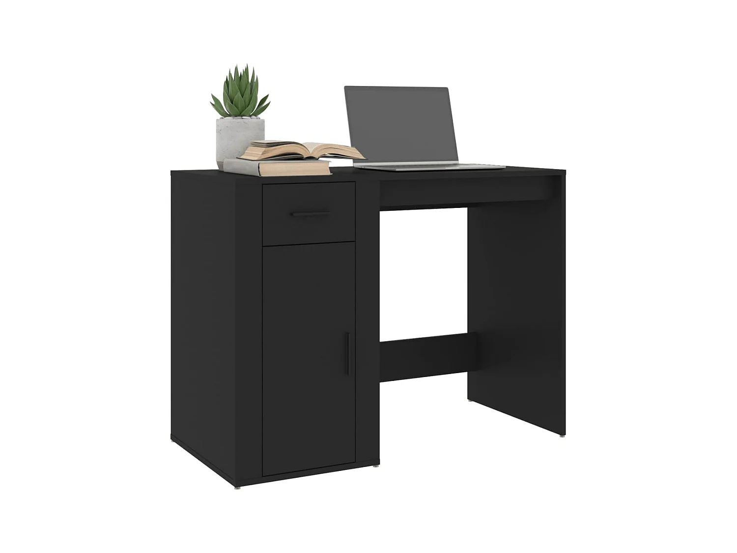 Bureau Noir 100x49x75 Bois d'ingénierie