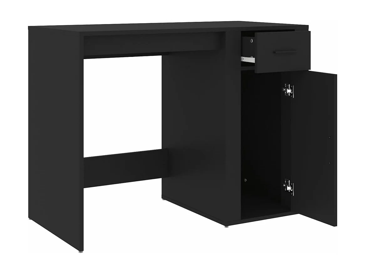 Bureau Noir 100x49x75 Bois d'ingénierie