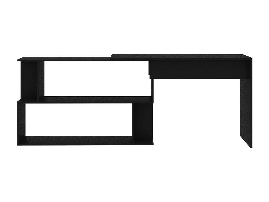 Bureau d'angle Noir 200x50x76