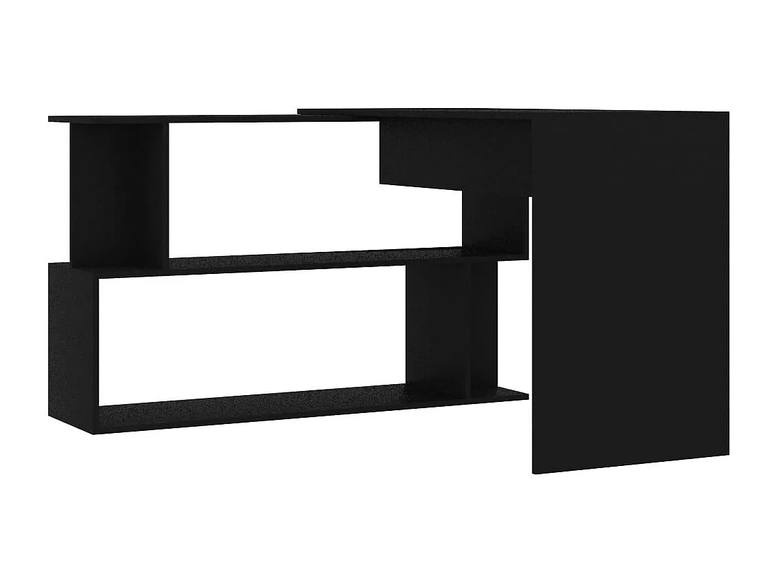 Bureau d'angle Noir 200x50x76