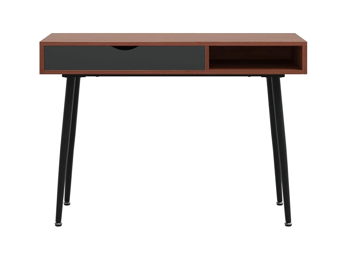 Bureau d'ordinateur avec tiroir marron 110x50x75