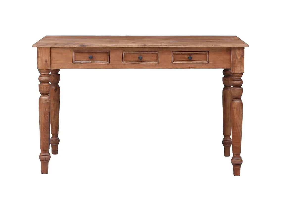 Bureau avec tiroirs 117x57x75 Bois de récupération massif