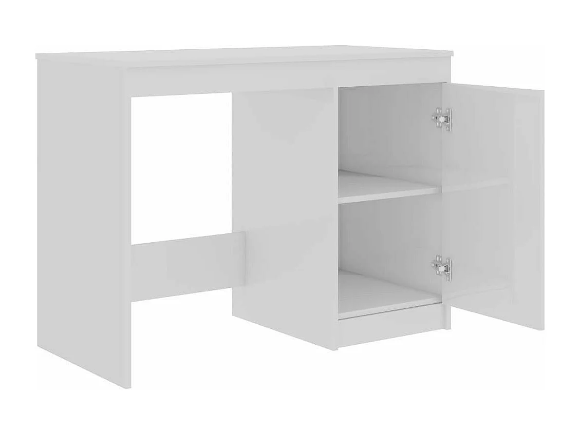 Bureau blanc brillant 100x50x76 Klacika