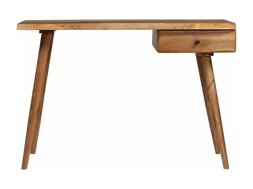 Bureau 1 tiroir acacia massif laqué Katani