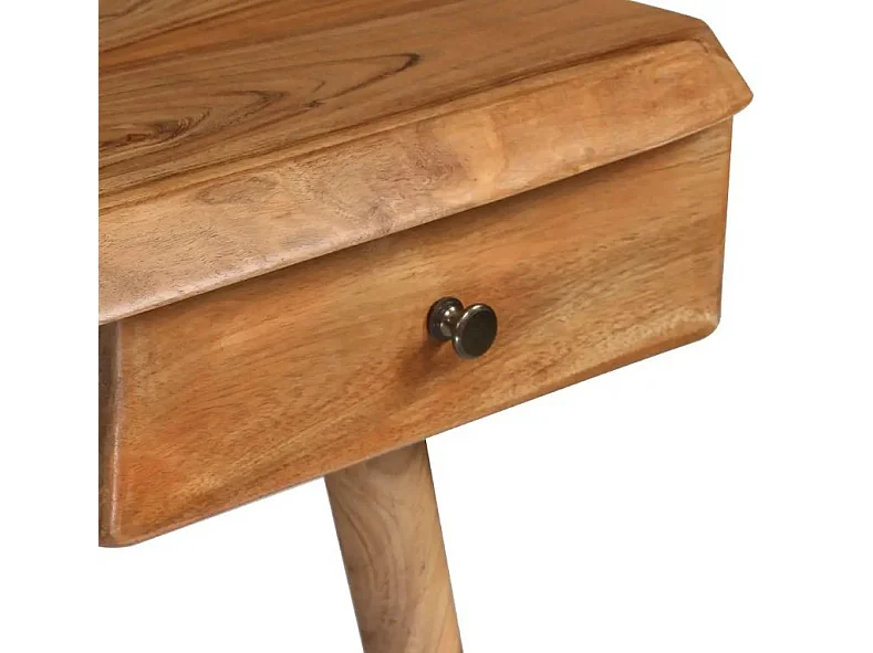 Bureau 1 tiroir acacia massif laqué Katani