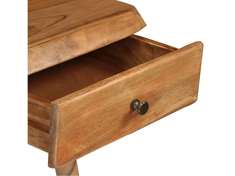 Bureau 1 tiroir acacia massif laqué Katani