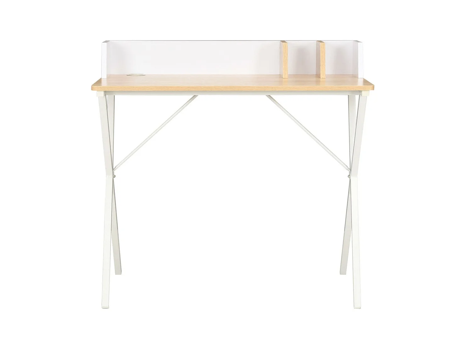 Bureau Blanc et naturel 80x50x84