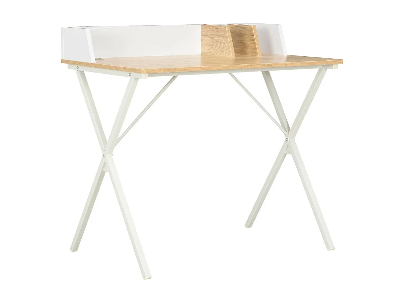 Bureau Blanc et naturel 80x50x84
