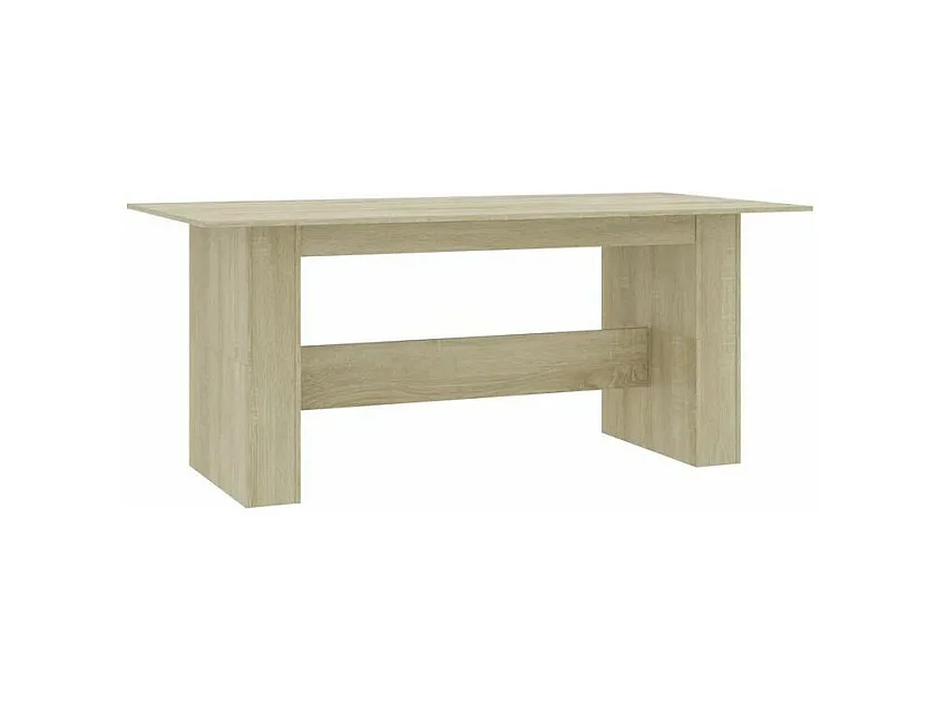 Bureau bois chêne clair Teke