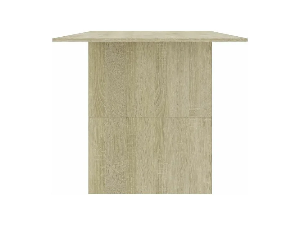 Bureau bois chêne clair Teke