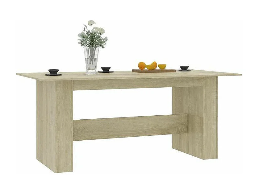 Bureau bois chêne clair Teke