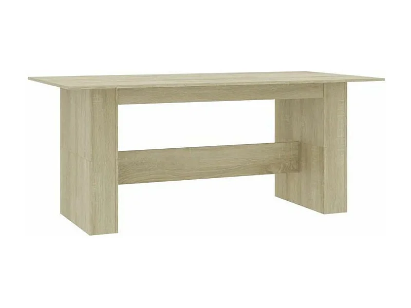 Bureau bois chêne clair Teke