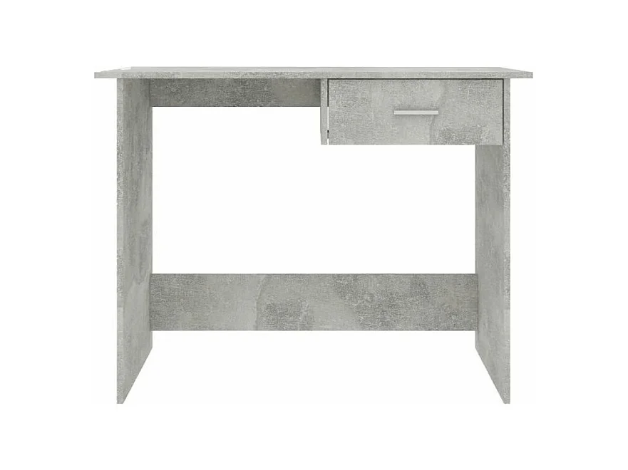Bureau 1 tiroir bois gris béton Athena