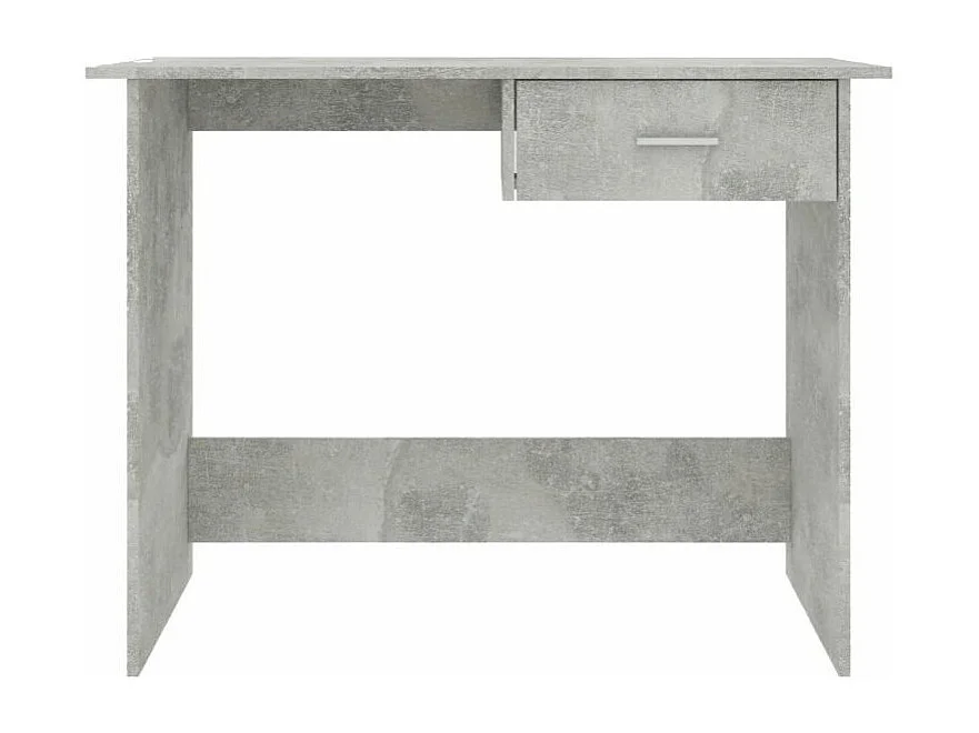 Bureau 1 tiroir bois gris béton Athena