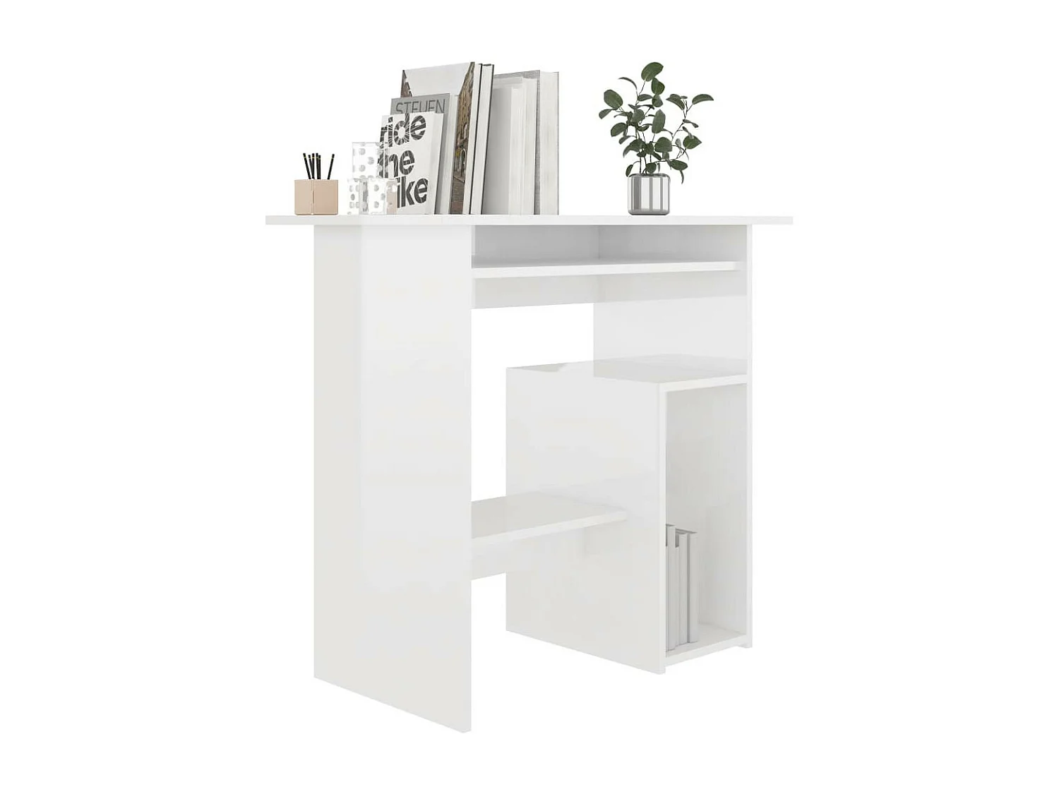 Bureau Blanc brillant 80 x 45x74