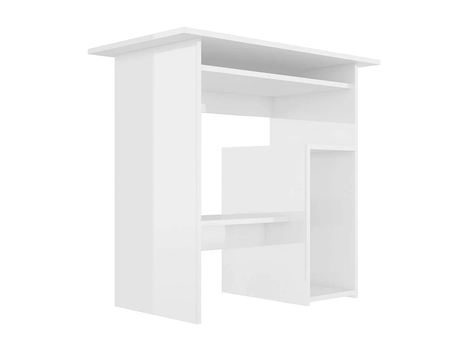 Bureau Blanc brillant 80 x 45x74