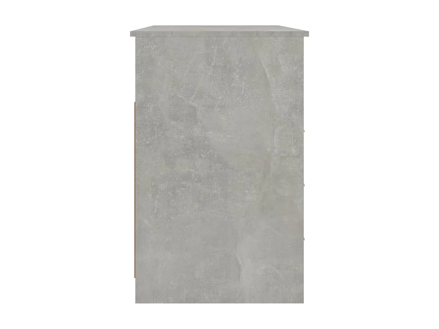 Bureau avec tiroirs Gris béton 102x50x76 Bois d'ingénierie