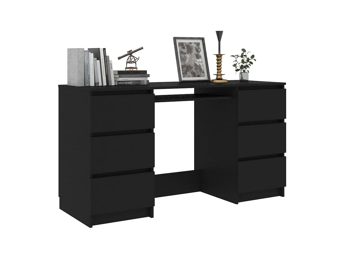 Bureau Noir 140x50x77