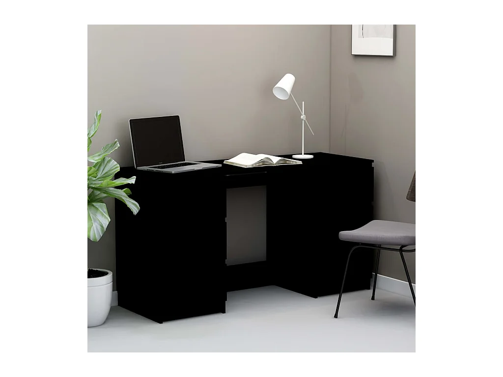Bureau Noir 140x50x77