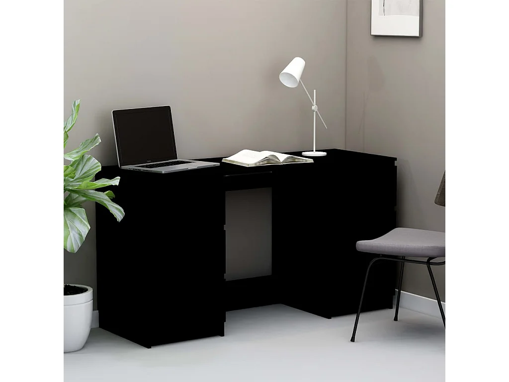 Bureau Noir 140x50x77