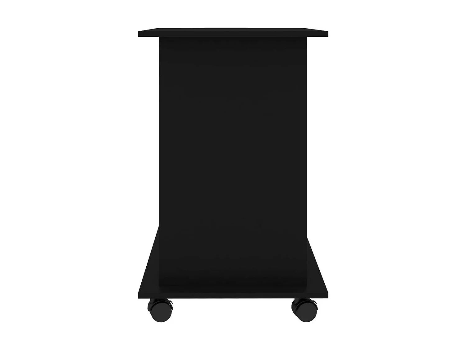 Bureau d'ordinateur Noir 80x50x75