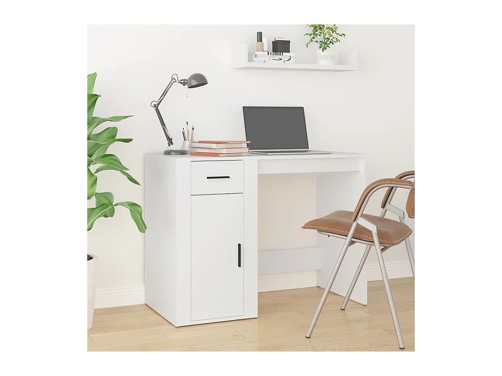 Bureau Blanc 100x49x75 Bois d'ingénierie